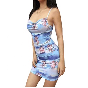 En gros africain imprimer 95% polyester <span class=keywords><strong>5</strong></span>% spandex dame robe de <span class=keywords><strong>club</strong></span> - Product Image 2