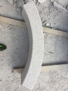 Pierre naturelle de pointe <span class=keywords><strong>en</strong></span> <span class=keywords><strong>granit</strong></span> blanc, g, plante <span class=keywords><strong>pour</strong></span> bordure de jardin, pavage de route - Product Image 2