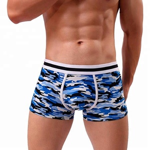 Boxer Short for Teen Top Quality Hot Style Lycra BOXER Briefs Cotton Men's Boxer Brief Plain Printed Spandex / Cotton AZO Free