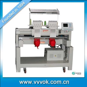 Nuevo formato 9 12 15 colores de alta velocidad pequeña máquina de bordado de dos <span class=keywords><strong>cabezas</strong></span> para bordado de gorras - Product Image 2