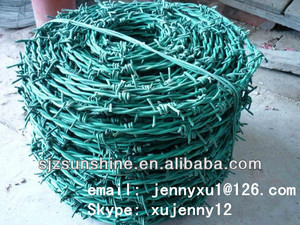 <span class=keywords><strong>verde</strong></span> color <span class=keywords><strong>de</strong></span> pvc recubierto <span class=keywords><strong>de</strong></span> púas <span class=keywords><strong>de</strong></span> <span class=keywords><strong>alambre</strong></span> <span class=keywords><strong>de</strong></span> hierro - Product Image 1