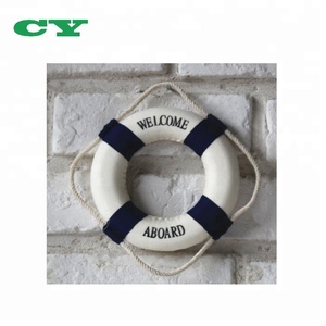 Decorazione della casa Best Seller benvenuto a bordo dell'anello di vita della marina accento di stoffa decorazione nautica - Product Image 2