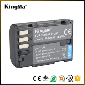 KingMa Vente Chaude 1600 mAh Batterie D-LI90 Remplacement pour Pentax K-7 K-7D K1 K01 K3 K3II K3 2 K5 <span class=keywords><strong>K5D</strong></span> DSLR caméra - Product Image 1