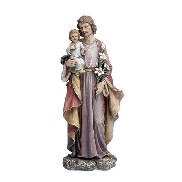 New Arrival Resin Saint Joseph Figure With Child Statue