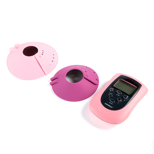 Sunmas new products pink color customized size nipple vibrating breast massage