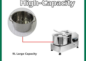 9L Thép Không Gỉ Thực Phẩm Mixer/Thực Phẩm Cắt Chopper/Thực Phẩm Cutter Máy - Product Image 3