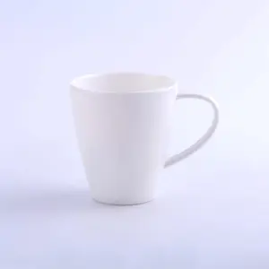 Großhandel günstigen Preis benutzer definierte Logo gedruckt 100% Melamin 11oz einfache weiße Kaffeetasse