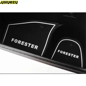 Interior del coche copa de goma puerta Mat esteras antideslizante Mat para Subaru Forester 2009-2017