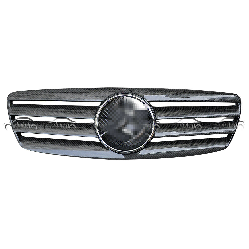 Решетка для переднего бампера автомобиля, решетка для решетки из углеродного волокна для Mercedes Benz W211 E63 E55 2003- 2006