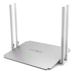 CE FCC ROHS Bersertifikat Kecepatan Hingga 2.4GHz 300Mbps, 5GHz 867Mbps AC1200 Smart Wi-Fi Router Dual Band