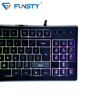 Clavier Azerty de 61 touches avec couvercle lumineux Led, à monter soi-même, pour Android Tv