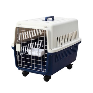 Kleine Draagbare Gegolfd Plastic Pet Travel Carrier Airline Goedgekeurd Pet Carrier