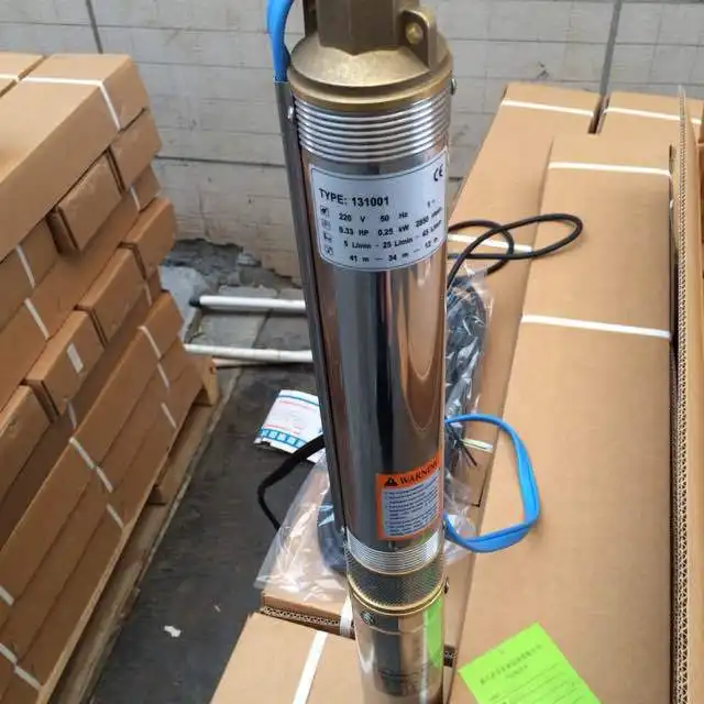 Vertical bomba de agua de pozo profundo para riego de 3 pulgadas bomba de pozo profundo