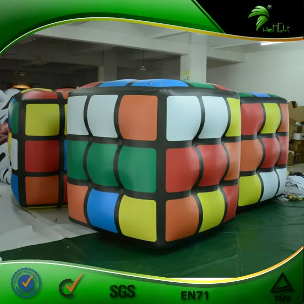 Advertising Vinyl Inflatable Rubik's Cube Helium Cube Beach Ball