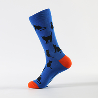 Chaussettes en bambou drôles d'équipage de tricot personnalisé de coton de conception de mode d'OEM