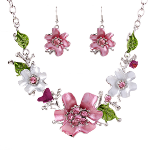 Vente flash - Ensemble de bijoux de <span class=keywords><strong>mariage</strong></span> américain tendance, boucles <span class=keywords><strong>d</strong></span>'oreilles et collier classiques en <span class=keywords><strong>cristal</strong></span> et strass, pour fiançailles et fêtes - Product Image 3