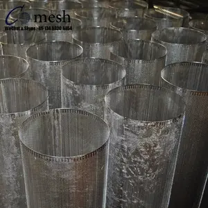 Perforated Stainless Steel Wire Mesh Cylinder Filter Strainer