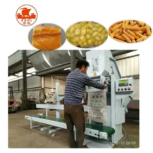 Equipo de máquina de embalaje de patatas, cebollas, ajos, empaquetado en Pakistán