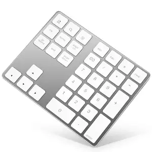 Numeric Number Pad Desktop 28 Wireless Numeric Keypad Aluminum Patented Bluetooth Keyboard