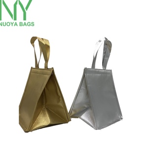 Tas Tangan Warna Dapat Dilipat, Kantung Es Pendingin Emas Pp Non-Woven - Product Image 5