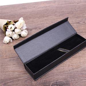 Stylo en papier coloré, boîte d'emballage pour stylo cadeau avec mousse, Logo personnalisé, carton noir <span class=keywords><strong>Long</strong></span> et étroit, vernis à revêtement UV Recyclable - Product Image 2