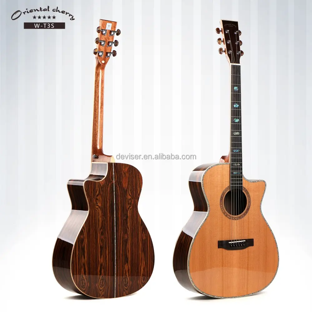 Восточная вишневая 41 дюймовая электрическая гитара, высококачественная акустическая гитара для продажи