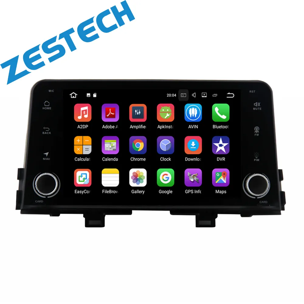 ZESTECH 8 "אוטומטי רדיו מולטימדיה נגן אנדרואיד 9.0 4 Core DVD לרכב עם gps לkia picanto 2017 2018