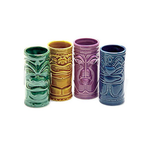 4 Tiki Tumblers सिरेमिक हवाई जाल पार्टी कप - Product Image 1