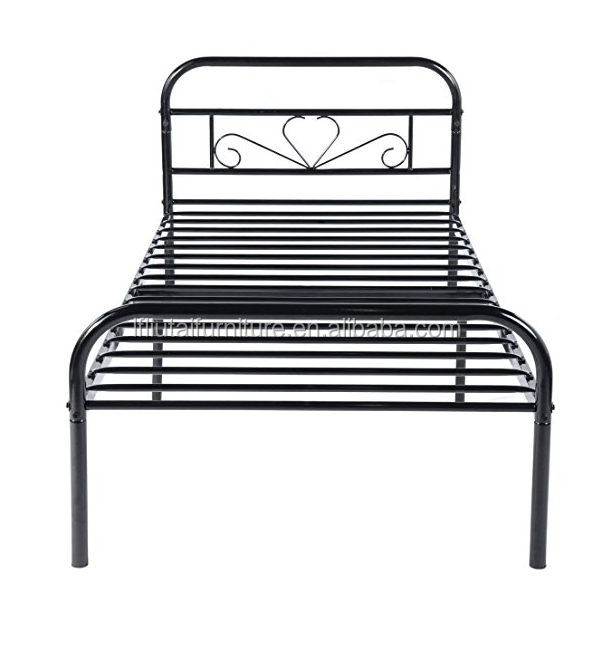 Двойная Рама для кровати, металлическая платформа, основание для матраса, черная кровать с винтажным изголовьем, замена пружины, двойная