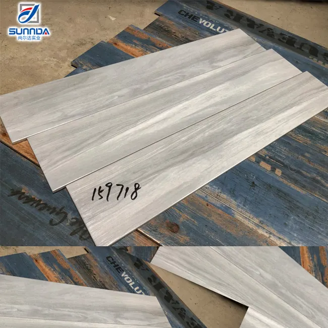 Fornitore della cina di legno rustico gres porcellanato opaco pavimento di piastrelle antiscivolo faux legno come pavimenti e rivestimenti in ceramica