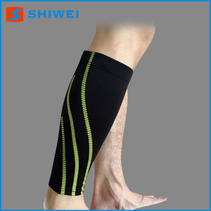 Diseño personalizado ayuda de <span class=keywords><strong>la</strong></span> rodilla de fútbol lycra manga apoyo del becerro - Product Image 4