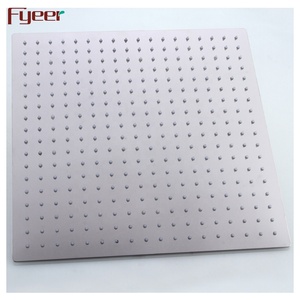 Fyeer 16 Inch Hydro <strong>Power</strong> Ultrathin SUS304 Stainless Steel square Rain <strong>Shower</strong> <strong>Head</strong> Led - Product Image 5