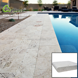 Venta al por mayor Beige <span class=keywords><strong>Natural</strong></span> travertino Bullnose de piscina de borde Copings para piscina - Product Image 4