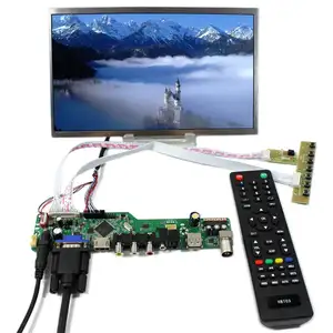Papan pengontrol TV V56 Universal v56 papan tv untuk resolusi 10.1 inci 1024x600 tft lcd
