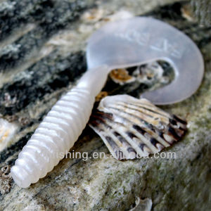 Señuelo de Pesca con Forma de Gusano, Cola Rizada, 60mm, 2.4g, Hundimiento Lento, Suave, 14 Piezas - Product Image 6