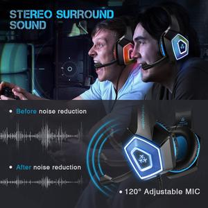 Audífonos Profesionales para Juegos Hunter Spider con Bajos Potentes para Juegos de Computadora con Micrófono - Product Image 4