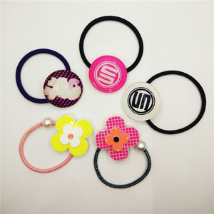 Eco-friendly personalizado acrílico tocado <span class=keywords><strong>pelo</strong></span> anillo de cuerda elástica - Product Image 6