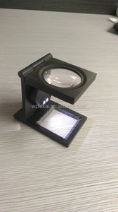 مكبر فحص القماش بإضاءة LED بتكبير 8 أضعاف، إطار معدني قابل للطي، مكبر مضاء لاختبار الكتان - Product Image 6