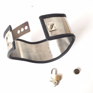 Jeux érotiques BDSM Fétiche Beauté exquise en acier inoxydable Collier de cou esclave Collier de <span class=keywords><strong>bondage</strong></span> BDSM Jouets sexuels pour couples - Product Image 5