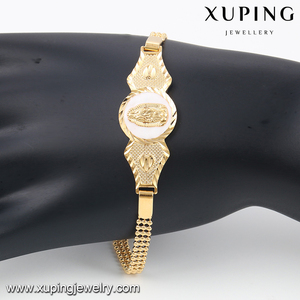 74594 Xuping फैशन डिजाइन के गहने 18k सोना मढ़वाया थोक आकर्षण कंगन - Product Image 5