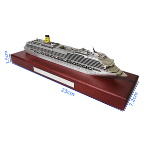 Modelos de transbordadores en miniatura fundidos a presión de alta calidad con base de madera como regalo de recuerdo - Product Image 2