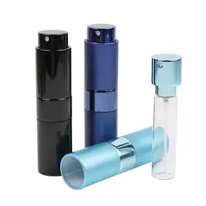 Free samples 10ml 15ml 30ml atomizer refill fragrance bottles aluminum perfume spray bottles