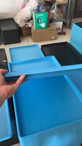 Vassoio Inferiore per Gabbia per Cani in Plastica Ecologica Traspirante 900x600mm Blu - Product Image 6