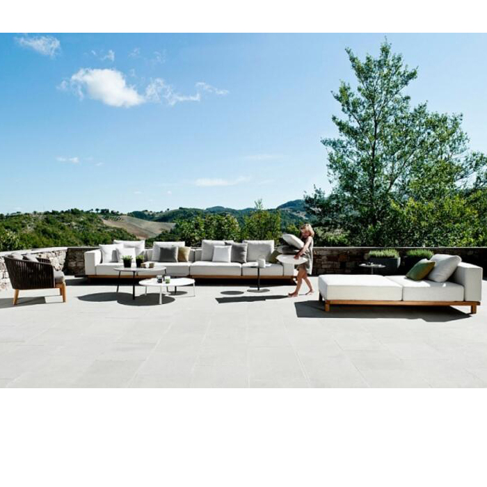 Итальянский арабский роскошный современный Тиковый Глубокий U-образный большой деревянный диван для гостиничной мебели