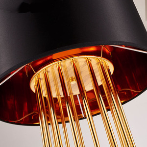 Meubles Art Déco modernes et minimalistes <span class=keywords><strong>de</strong></span> luxe pour salon, lampe sur pied LED funky, éclairage classique doré avec abat-<span class=keywords><strong>jour</strong></span> noir - Product Image 5