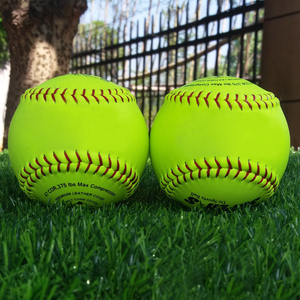 Pelotas de Softbol de Cuero de Alta Calidad de 12 Pulgadas, 180-195g, Color Amarillo o Personalizado, Núcleo de Corcho/Goma, Marca FIRANT, Modelo 24-SB0006 - Product Image 5