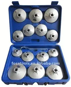 China Oil Filter Wrench Set 15pcs auto Veículo Ferramentas de bicicleta chave sextavada