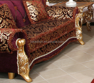 OE-FASHION de tela de 3 plazas de tallado de madera de estilo árabe de lujo - Product Image 5
