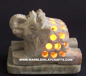 Natural Soapstone <b>Candle</b> <b>Holders</b> - Product Image 1