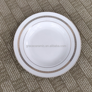 47 шт. 72 шт. Элегантный Изысканный фарфоровый обеденный набор с золотой каймой - Product Image 3